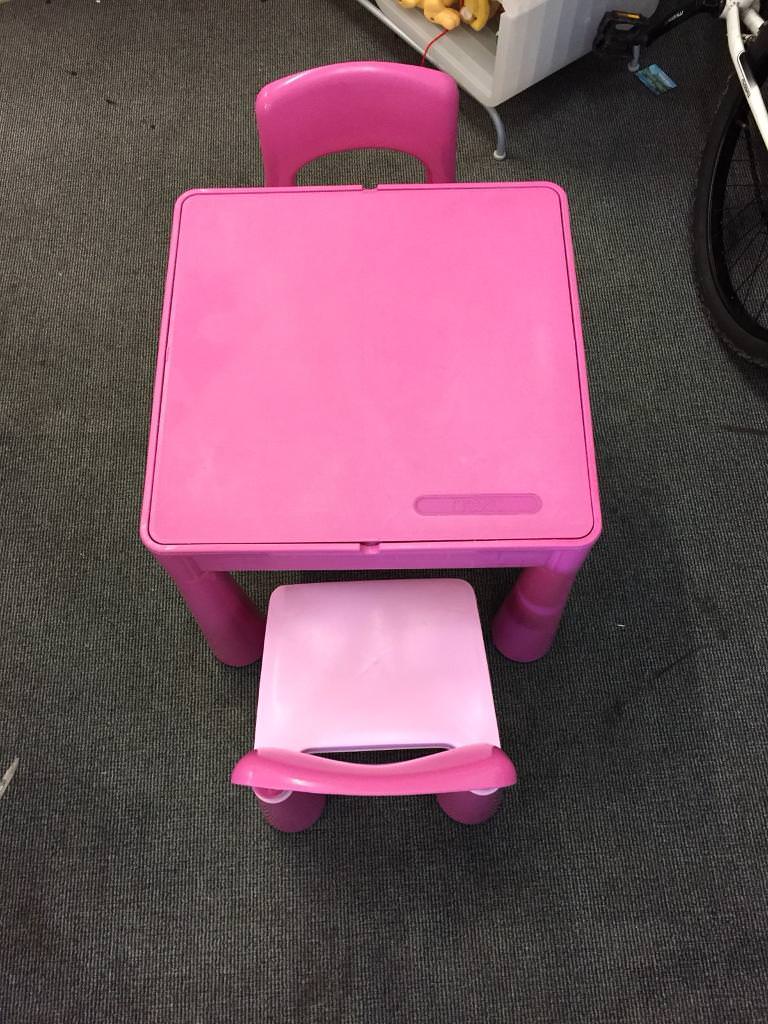 pink lego table